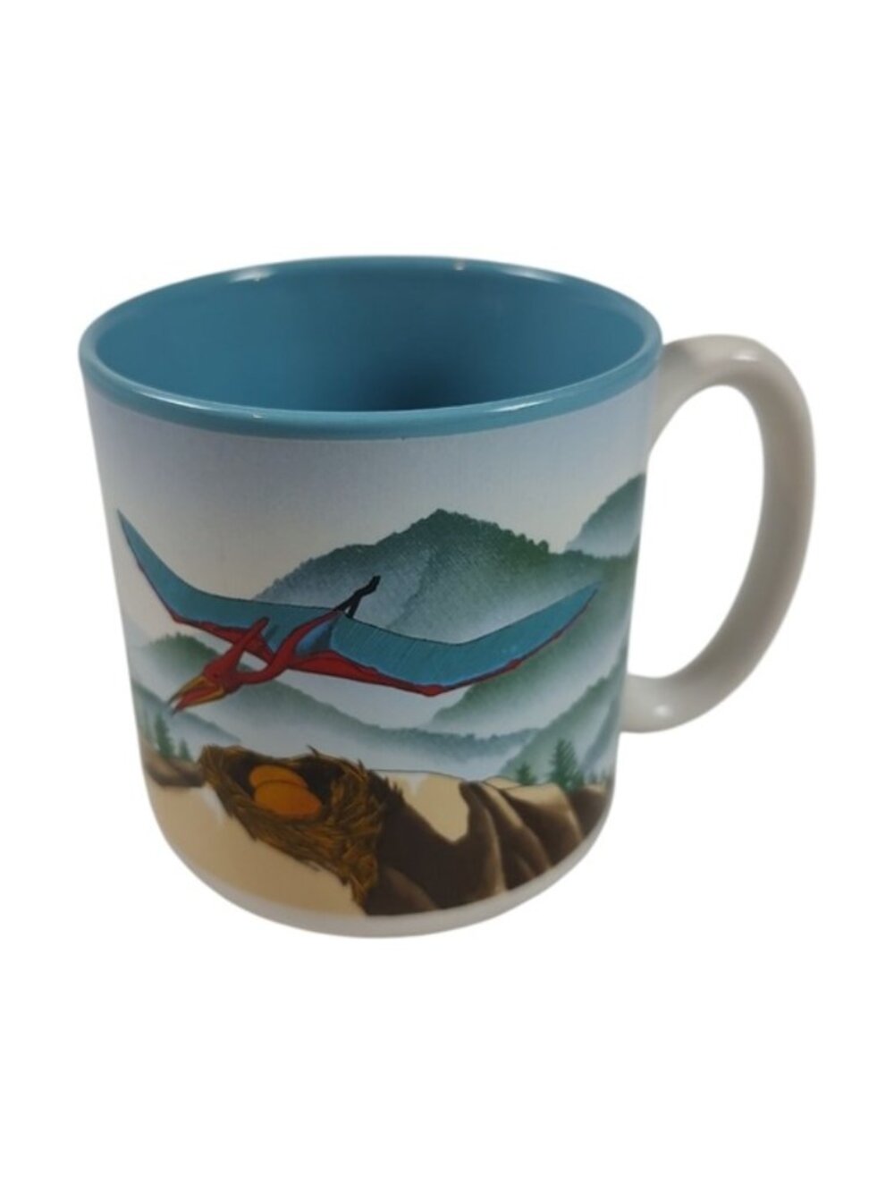 Smithsonian Institution Pterosaur Dinosaur Mug 1988